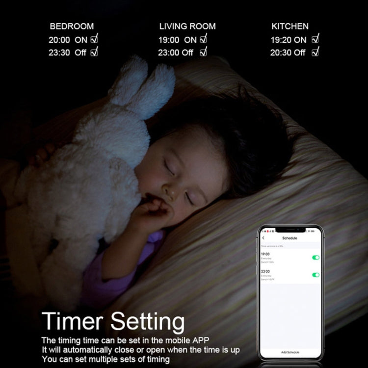 Tuya ZigBee Zero Firewire Touch Wall Remote Control Switch Light Control Voice Switch EU Plug, Style: 3 Gang (White) - Smart Switch by PMC TechLife | Online Shopping South Africa | PMC TechLife