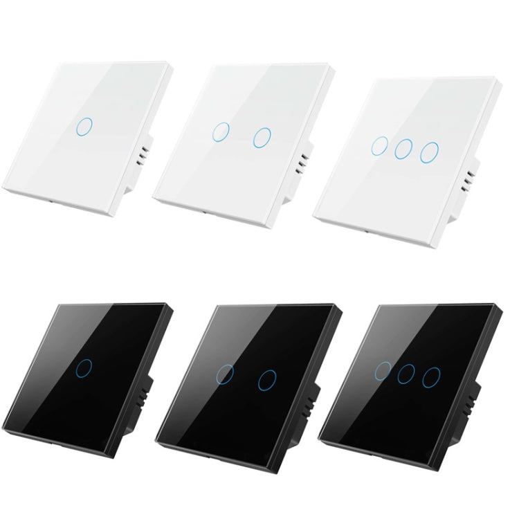 Tuya ZigBee Zero Firewire Touch Wall Remote Control Switch Light Control Voice Switch EU Plug, Style: 1 Gang (Black) - Smart Switch by PMC TechLife | Online Shopping South Africa | PMC TechLife