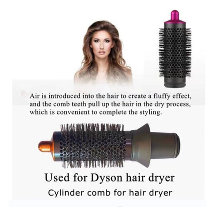 For Dyson Airwrap Cylinder Comb Hair Dryer Curling Attachment(Black Red) - Dyson Accessories by PMC Jewellery | Online Shopping South Africa | PMC Jewellery