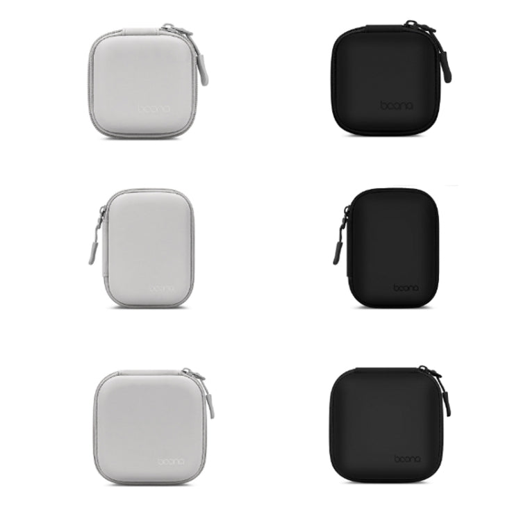 Baona BN-F017 Leather Digital Headphone Cable U Disk Storage Bag, Specification: Large Square Black - free shipping - PMC TechLife - Order now!