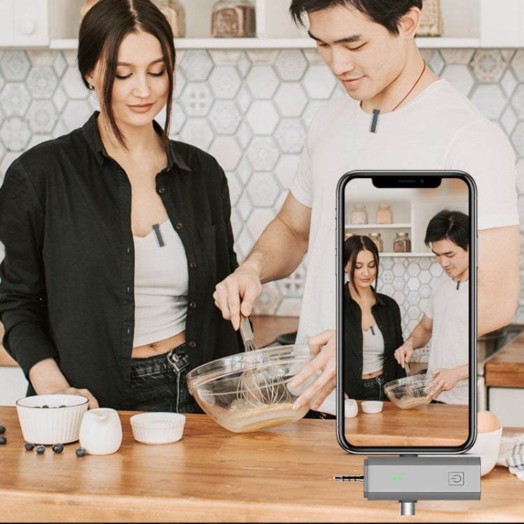 S17 Wireless  3 In 1 Lavalier MIC For Phone SLR Camera Loudspeaker ,Spec:  1 Drag Two Full Black - Microphone by PMC TechLife | Online Shopping South Africa | PMC TechLife | Buy Now Pay Later Mobicred