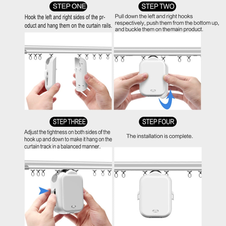 X101 Smart Home Automatic Curtain Machine With RC, Style: Track Model Single Host+Gateway - Smart Switch by PMC TechLife | Online Shopping South Africa | PMC TechLife | Buy Now Pay Later Mobicred