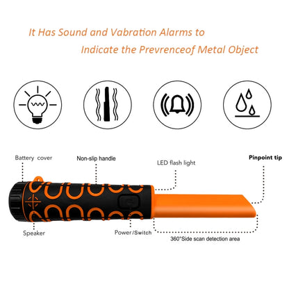 Goint IP68 Waterproof Convenience Metal Scanner High Sensitivity Underwater Metal Detector(Orange) - Metal Detector by Goint | Online Shopping South Africa | PMC Jewellery | Buy Now Pay Later Mobicred