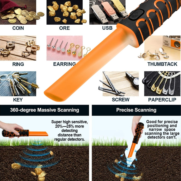 Goint IP68 Waterproof Convenience Metal Scanner High Sensitivity Underwater Metal Detector(Orange) - free shipping - PMC TechLife - Order now!