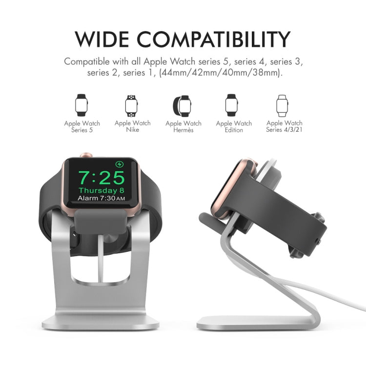 AhaStyle ST03 For Apple Watch Series Aluminum Alloy Stand Base(Silver) - free shipping - PMC TechLife - Order now!