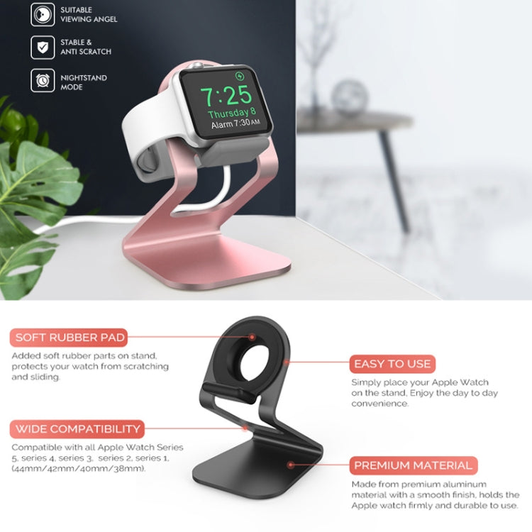 AhaStyle ST03 For Apple Watch Series Aluminum Alloy Stand Base(Silver) - free shipping - PMC TechLife - Order now!