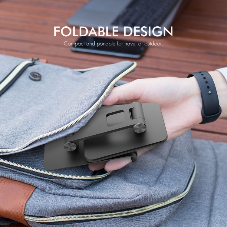 AhaStyle ST01 Double Swivel Aluminum Alloy Convenient Phone Charging Stand Base(Silver) - Desktop Holder by AhaStyle | Online Shopping South Africa | PMC TechLife | Buy Now Pay Later Mobicred