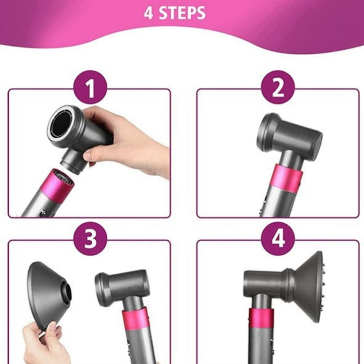 For Dyson Hair Dryer Airwarp Diffusion Nozzle Attachment Replacement Accessories With Adapter - Dyson Accessories by PMC Jewellery | Online Shopping South Africa | PMC Jewellery