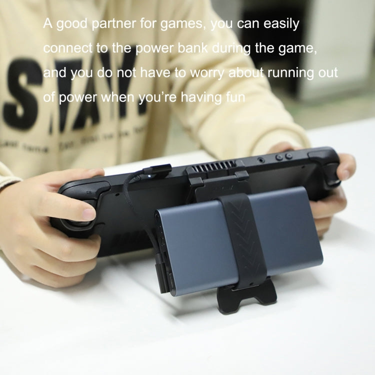Hifylux ST-BF27 For Steam Deck Game Console Charging Treasure Base Mobile Power Desktop Bracket(Black) - Other Accessories by PMC TechLife | Online Shopping South Africa | PMC TechLife | Buy Now Pay Later Mobicred
