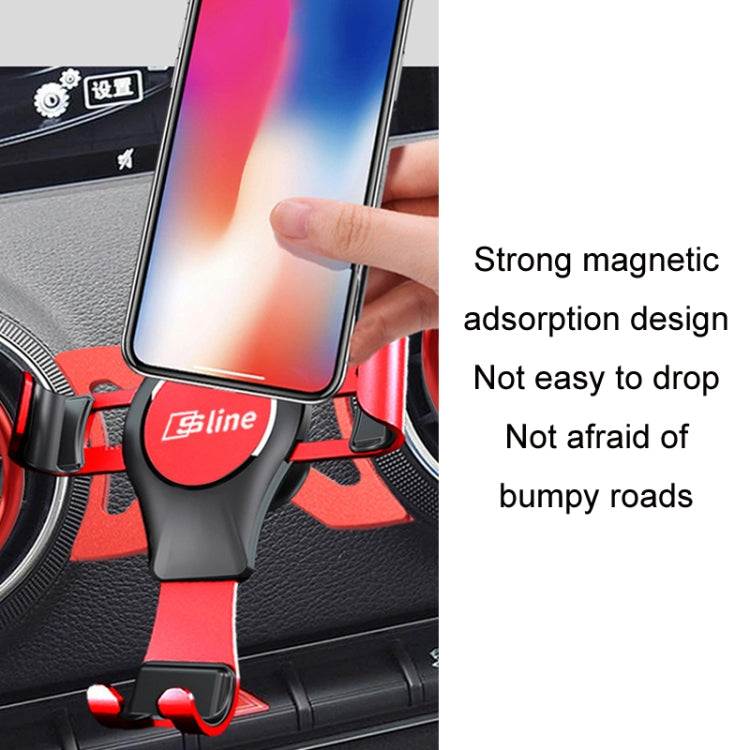 For Audi Car Strong Magnetic Phone Holder(A3/S3 Stand 1 black) - Special Car Holders by PMC TechLife | Online Shopping South Africa | PMC TechLife | Buy Now Pay Later Mobicred