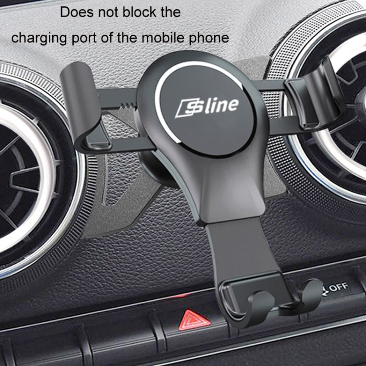 For Audi Car Strong Magnetic Phone Holder(A3/S3 Stand 1 black) - Special Car Holders by PMC TechLife | Online Shopping South Africa | PMC TechLife | Buy Now Pay Later Mobicred