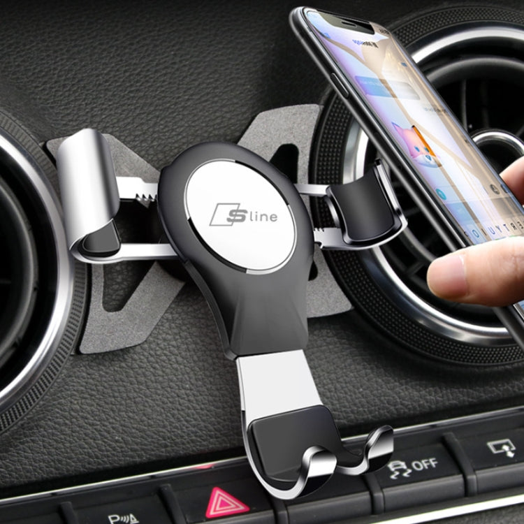 For Audi Car Strong Magnetic Phone Holder(A3/S3 Stand 1 black) - Special Car Holders by PMC TechLife | Online Shopping South Africa | PMC TechLife | Buy Now Pay Later Mobicred