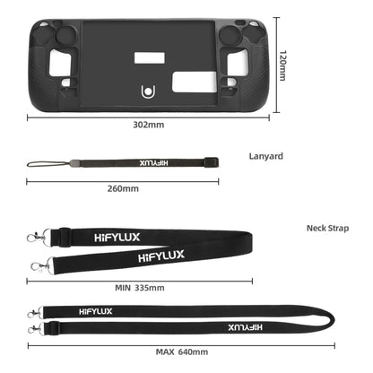 For Steam Deck Hifylux ST-PF14 Game Console Silicone Case Anti-scratch Non-slip Handheld Case Lanyard(Red) - Accessories by PMC Jewellery | Online Shopping South Africa | PMC Jewellery