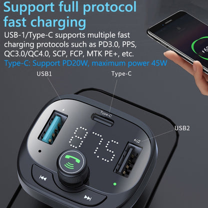 S-21 Car Bluetooth Player Receiver 50W Mobile Phone High Power Charger - Bluetooth Car Kits by PMC Jewellery | Online Shopping South Africa | PMC Jewellery