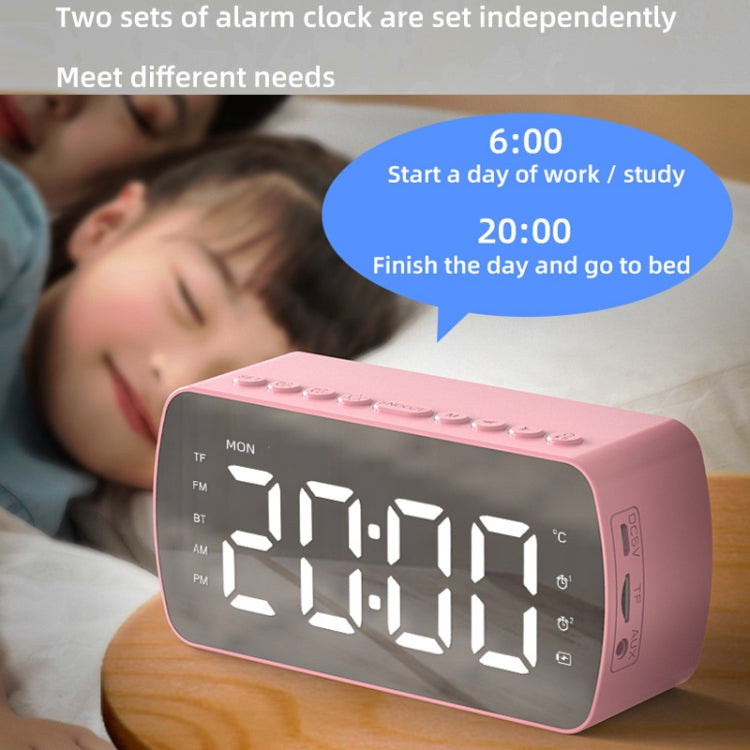 Q5 Outdoor Portable Card Bluetooth Speaker Small Clock Radio, Color: White 1400mAh - Mini Speaker by PMC Jewellery | Online Shopping South Africa | PMC Jewellery