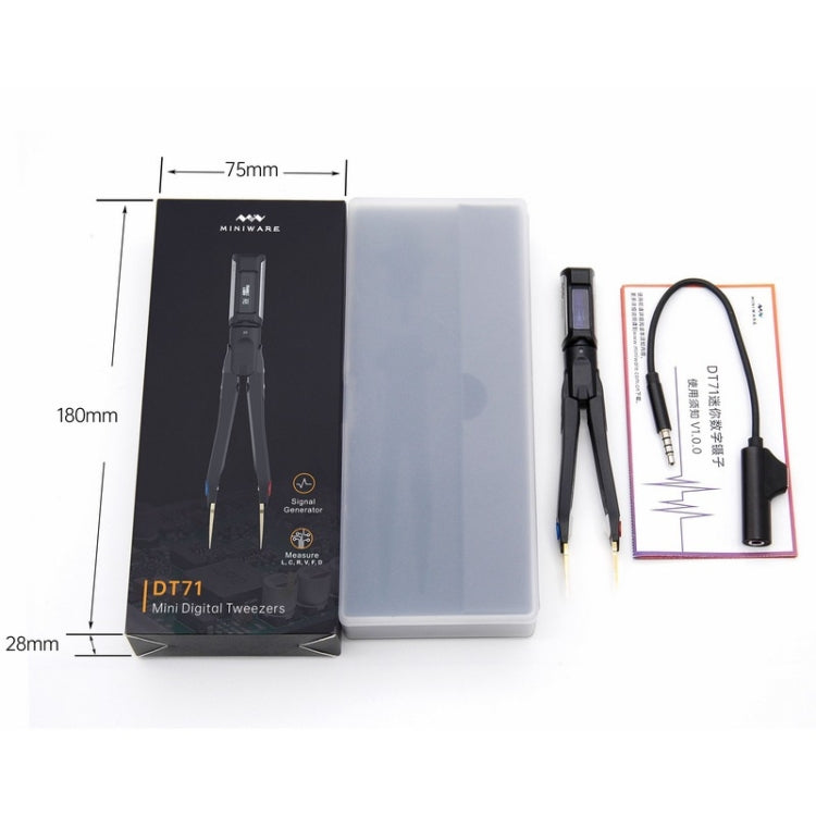MINIWARE DT71 Measuring Digital Tweezers Signal Generator Multimeter - free shipping - PMC TechLife - Order now!