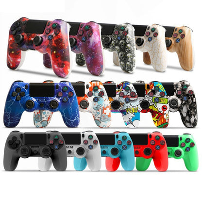 For PS4 Wireless Bluetooth Game Controller With Light Strip Dual Vibration Game Handle(Lightning) - Gamepads by PMC Jewellery | Online Shopping South Africa | PMC Jewellery