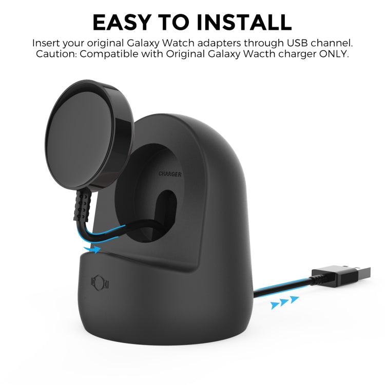 AhaStyle PT181 Watch Silicone Charging Stand For Galaxy Watch 3 / 4 / Active / Active 2(Grey) - free shipping - PMC TechLife - Order now!