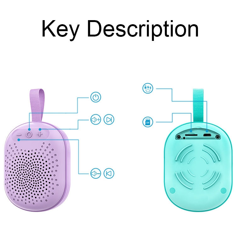 AFK BT-513 TWS Mini Portable RGB Light Bluetooth Speaker 3D Sound Effect Waterproof Bluetooth Audio(Blue) - Mini Speaker by AFK | Online Shopping South Africa | PMC TechLife | Buy Now Pay Later Mobicred