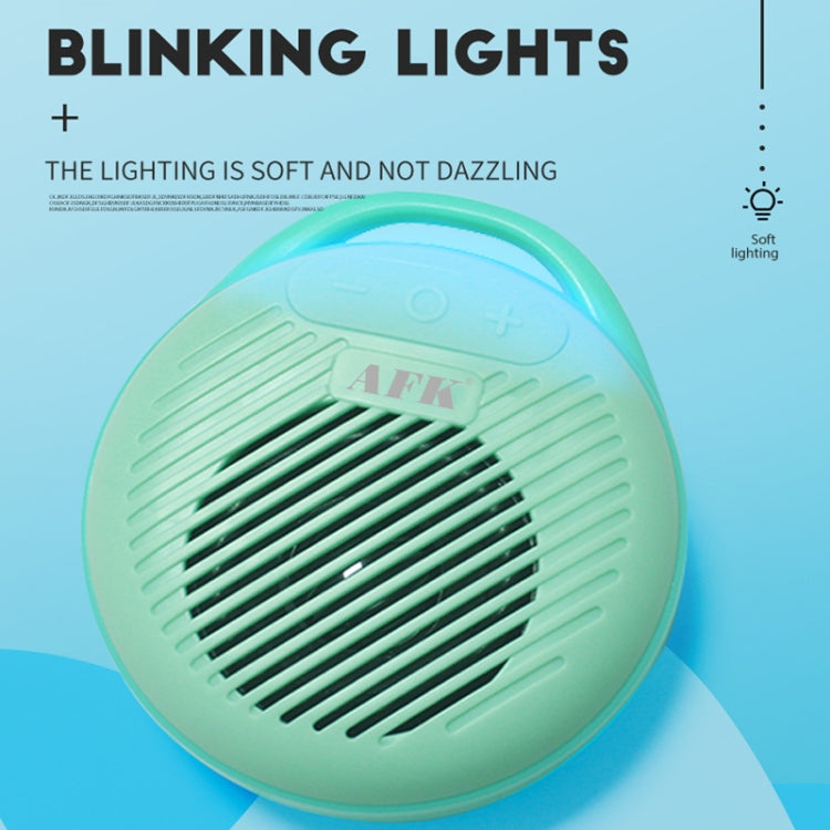 AFK BT-515 TWS Mini 3D Sound Effect Bluetooth Speaker Portable Waterproof RGB Light Audio(Lake Blue) - Mini Speaker by AFK | Online Shopping South Africa | PMC TechLife | Buy Now Pay Later Mobicred