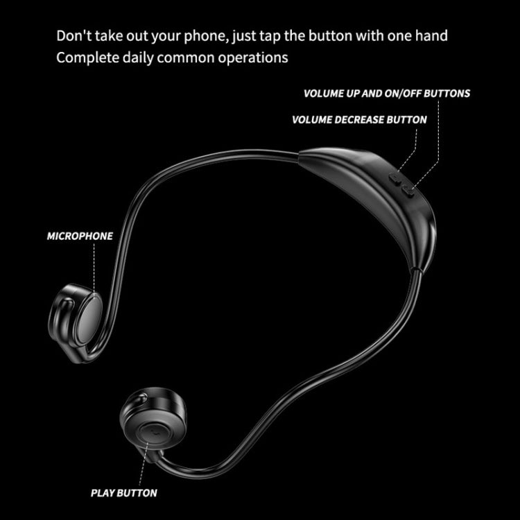 M2 Bone Conduction Earphones Running Stereo To Ear Bluetooth Earphones(Black) - Neck-mounted Earphone by PMC Jewellery | Online Shopping South Africa | PMC Jewellery