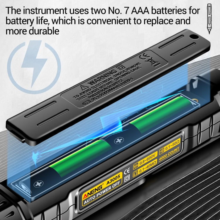 ANENG A3005A 10MHZ/40MF/40 Megohm Intelligent Anti-burning High-precision Digital Universal Meter(Matching Group) - Digital Multimeter by ANENG | Online Shopping South Africa | PMC Jewellery | Buy Now Pay Later Mobicred