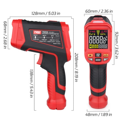 TASI TA603A -32-1080 degrees Celsius Color Screen Infrared Thermometer Industrial Electronic Thermometer - Thermostat & Thermometer by TASI | Online Shopping South Africa | PMC Jewellery | Buy Now Pay Later Mobicred