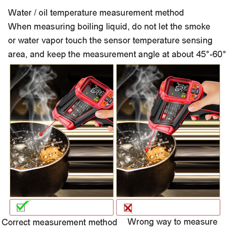 TASI TA603A -32-1080 degrees Celsius Color Screen Infrared Thermometer Industrial Electronic Thermometer - Thermostat & Thermometer by TASI | Online Shopping South Africa | PMC Jewellery | Buy Now Pay Later Mobicred