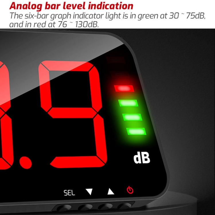 TASI TA653A Large Screen Wall-Mounted Noise Meter Decibel Detector - Light & Sound Meter by TASI | Online Shopping South Africa | PMC Jewellery | Buy Now Pay Later Mobicred