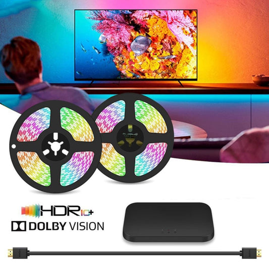 HDMI 2.0-PRO Smart Ambient TV Led Backlight Led Strip Lights Kit Work With TUYA APP Alexa Voice Google Assistant 2 x 2m(UK Plug) - Casing Waterproof Light by PMC Jewellery | Online Shopping South Africa | PMC Jewellery