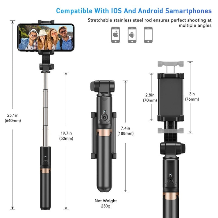 APEXEL APL-D6 Live Video Multifunctional Mobile Phone Gimbal Stabilizer Selfie Stick - free shipping - PMC TechLife - Order now!