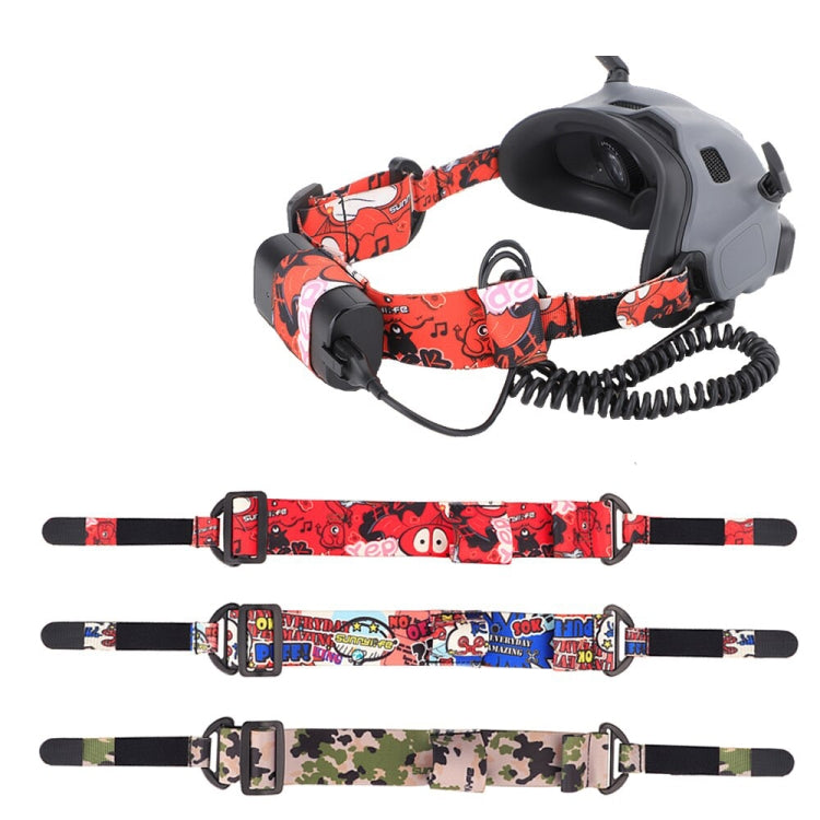 Sunnylife TD487 For DJI Avata / FPV Goggles V2 Color Headband Fixed Elastic Strap(Red) - Other Accessories by Sunnylife | Online Shopping South Africa | PMC TechLife