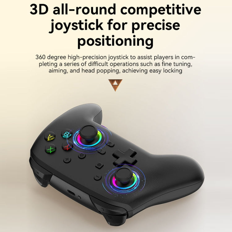 Wireless Bluetooth Somatosensory Vibration Gamepad for Nintendo Switch/Switch PRO, Color: Black Gold - Gamepads by PMC Jewellery | Online Shopping South Africa | PMC Jewellery