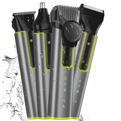 IPX5 Waterproof Men Multi-Functional Barber 4 In 1 Shaver Nose Hair Set USB Charging Push - Hair Trimmer by PMC Jewellery | Online Shopping South Africa | PMC Jewellery