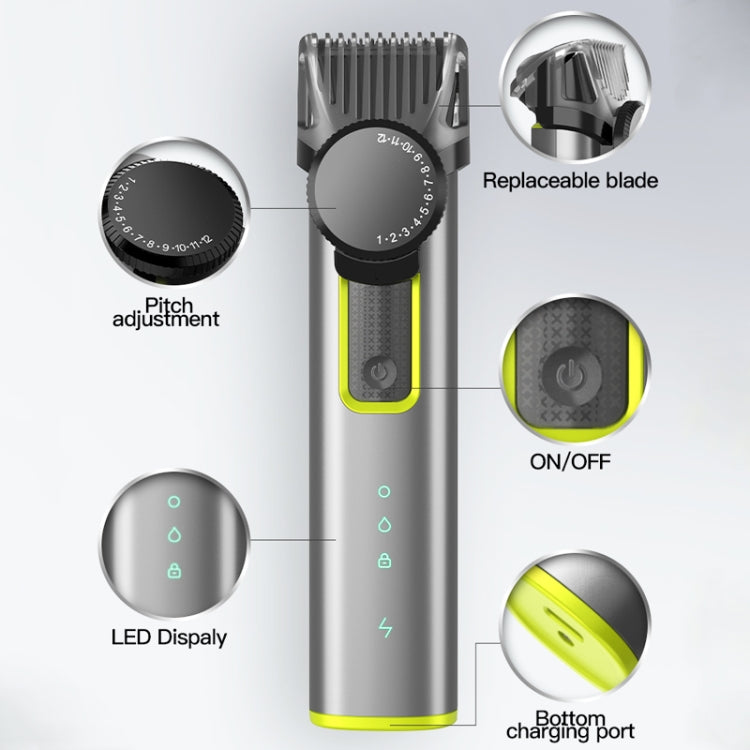 IPX5 Waterproof Men Multi-Functional Barber 4 In 1 Shaver Nose Hair Set USB Charging Push - Hair Trimmer by PMC Jewellery | Online Shopping South Africa | PMC Jewellery