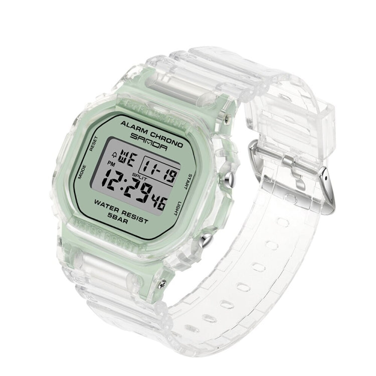 SANDA 2009 Multifunctional Sports Waterproof Calendar Watch(Matcha Green) - Sport Watches by SANDA | Online Shopping South Africa | PMC Jewellery