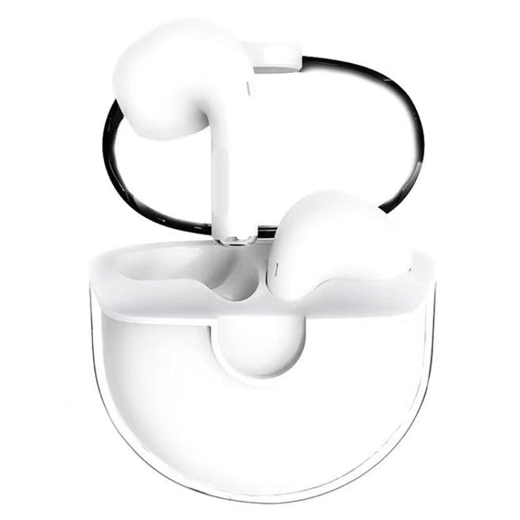 Transparent Semi-In-Ear Stereo Touch Waterproof Noise Reduction Bluetooth Earphones, Color: White - Bluetooth Earphone by PMC Jewellery | Online Shopping South Africa | PMC Jewellery