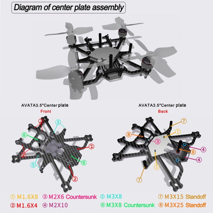 Suitable for DJI Avata 3.5-inch Upgrade Frame Kit, Style: Rack+4 Motors -  by PMC Jewellery | Online Shopping South Africa | PMC Jewellery