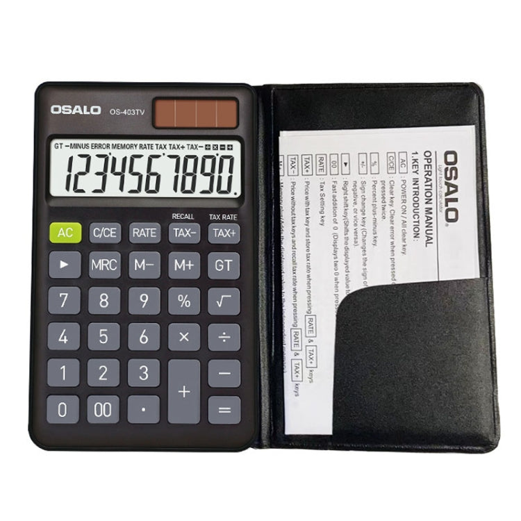 OSALO OS-403TV 10-digit LCD Screen Solar Dual Power Supply Mini Student Desktop Calculator - free shipping - PMC TechLife - Order now!