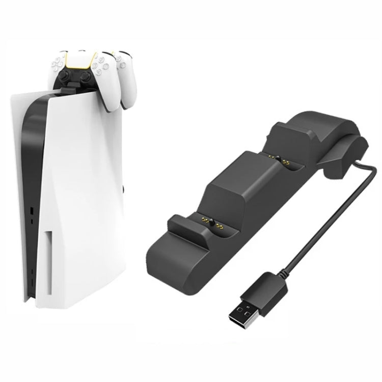 iplay HBP-300 For PS5 Game Handle Contact Dual Charging Base(Black) - Charger & Power by iplay | Online Shopping South Africa | PMC TechLife