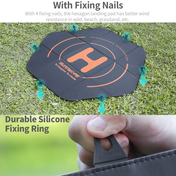 Sunnylife TJP11 80cm Hexagonal Double-sided Folding With Ground Spikes Drone Universal Apron - free shipping - PMC TechLife - Order now!