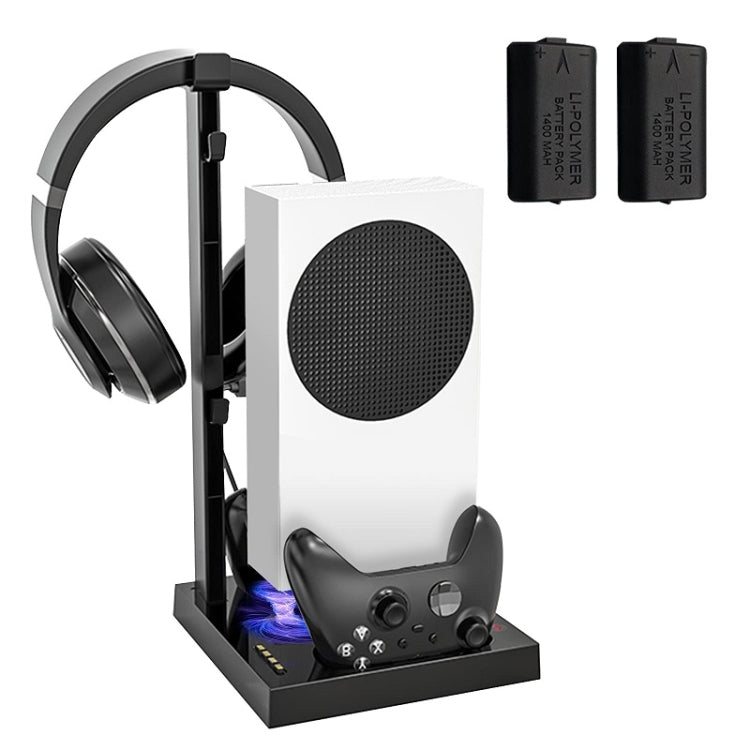 Iplay For Xbox Series S Host Cooling Bracket Handle Charging Base(Black) - Holder by iplay | Online Shopping South Africa | PMC TechLife