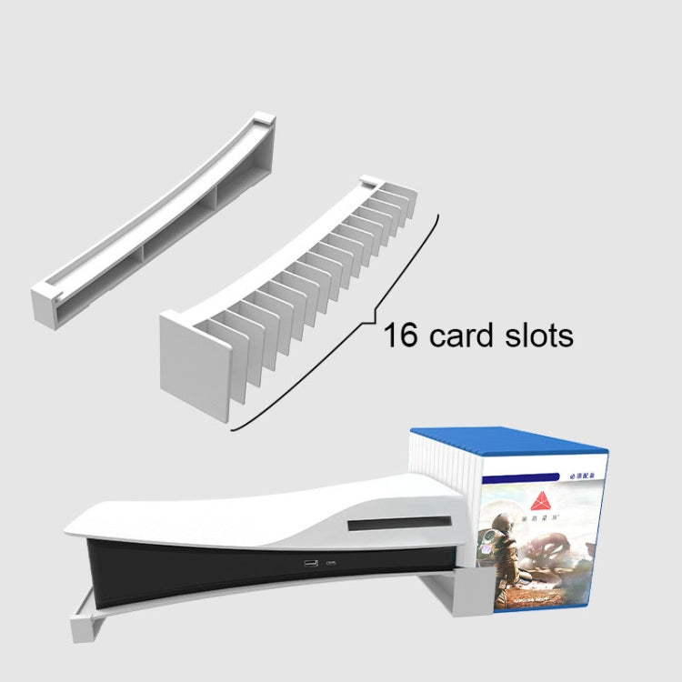 Iplay HBP-393 For Sony PS5 Optical Drive / Digital Version Host Horizontally Placed Bracket With Disc Slot(White) - Holder by iplay | Online Shopping South Africa | PMC TechLife