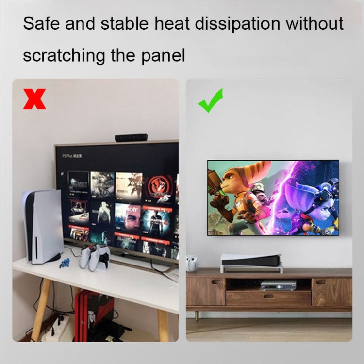 Iplay HBP-393 For Sony PS5 Optical Drive / Digital Version Host Horizontally Placed Bracket With Disc Slot(White) - Holder by iplay | Online Shopping South Africa | PMC TechLife