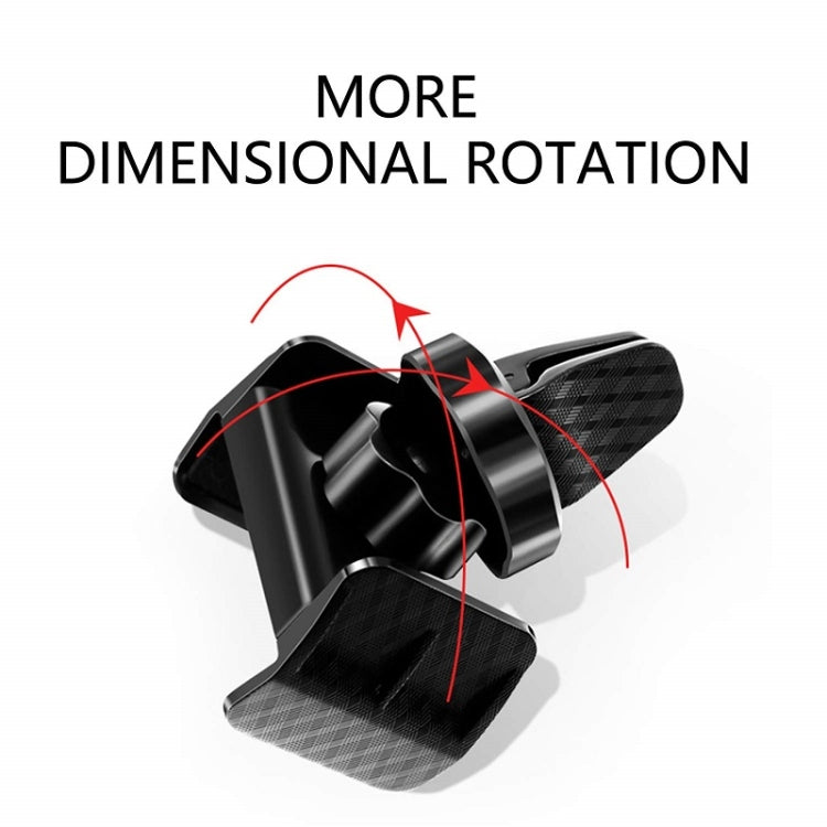 360-degree Rotating Car Air Outlet Multi-functional Mobile Phone Holder(Black) - free shipping - PMC TechLife - Order now!