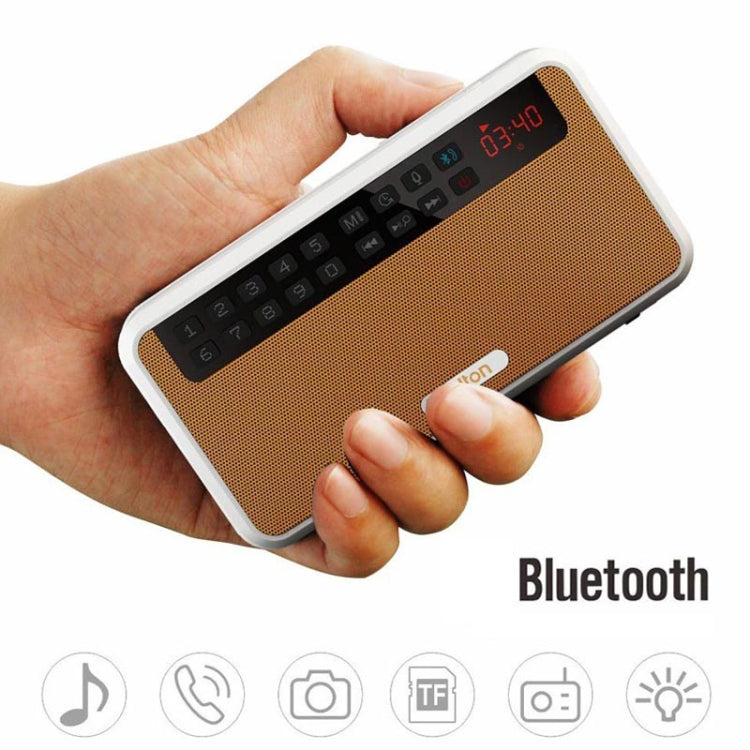 Rolton E500 Bluetooth Speaker 2.1-Channel Built-In Microphone Supports FM Radio(Orange) - free shipping - PMC TechLife - Order now!