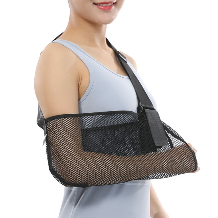 S Summer Breathable Arm Sling Arm Fracture Sprain Dislocation Fixation Belt(Black) - Corrector by PMC Jewellery | Online Shopping South Africa | PMC Jewellery