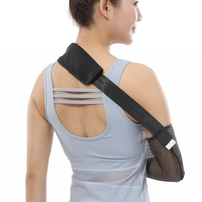 S Summer Breathable Arm Sling Arm Fracture Sprain Dislocation Fixation Belt(Black) - Corrector by PMC Jewellery | Online Shopping South Africa | PMC Jewellery