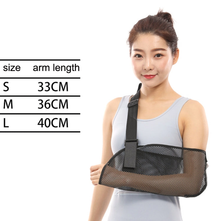 M Summer Breathable Arm Sling Arm Fracture Sprain Dislocation Fixation Belt(Black) - Corrector by PMC Jewellery | Online Shopping South Africa | PMC Jewellery