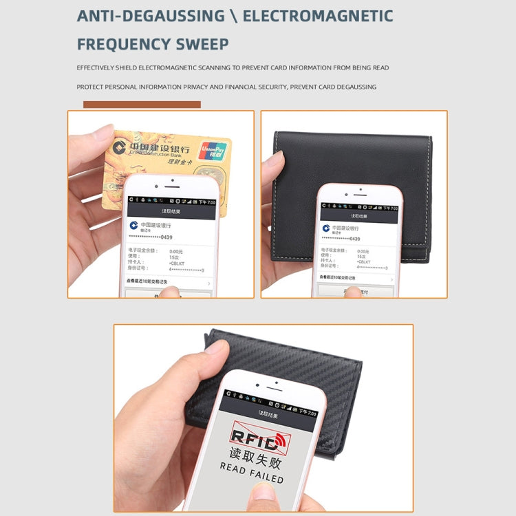 Baellerry RFID Anti-theft Plaid Leather Wallet Metal Aluminum Box Automatic Eject Type Card Holder(Gold) - free shipping - PMC TechLife - Order now!